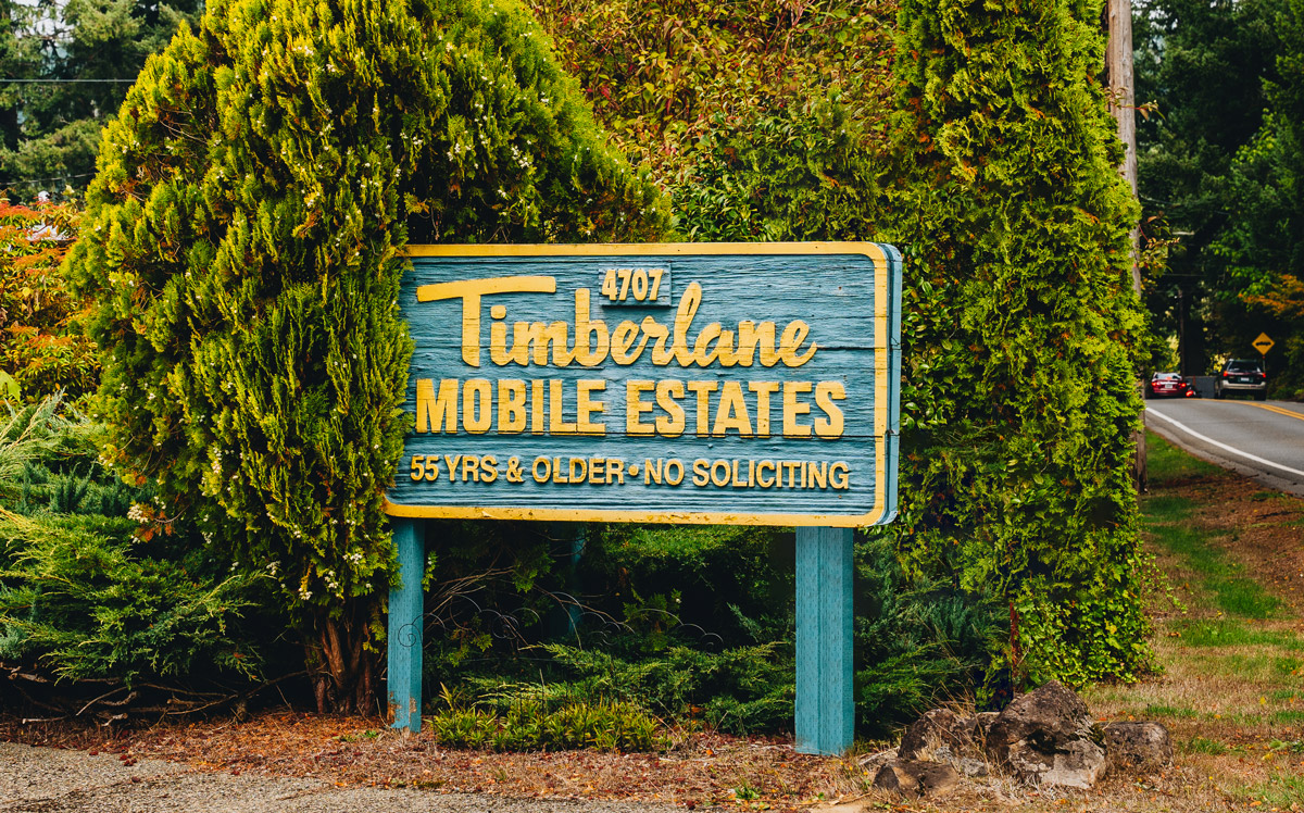 Photo of Timberlane Mobile Estates sign